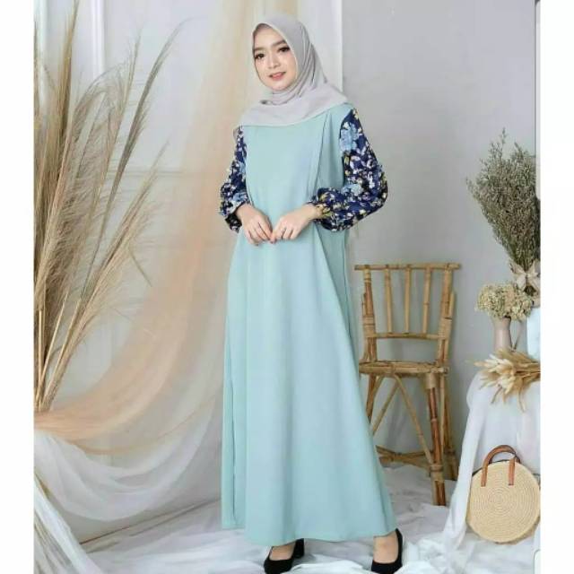 Huzra dress baju gamis pakaian wanita fashion muslim