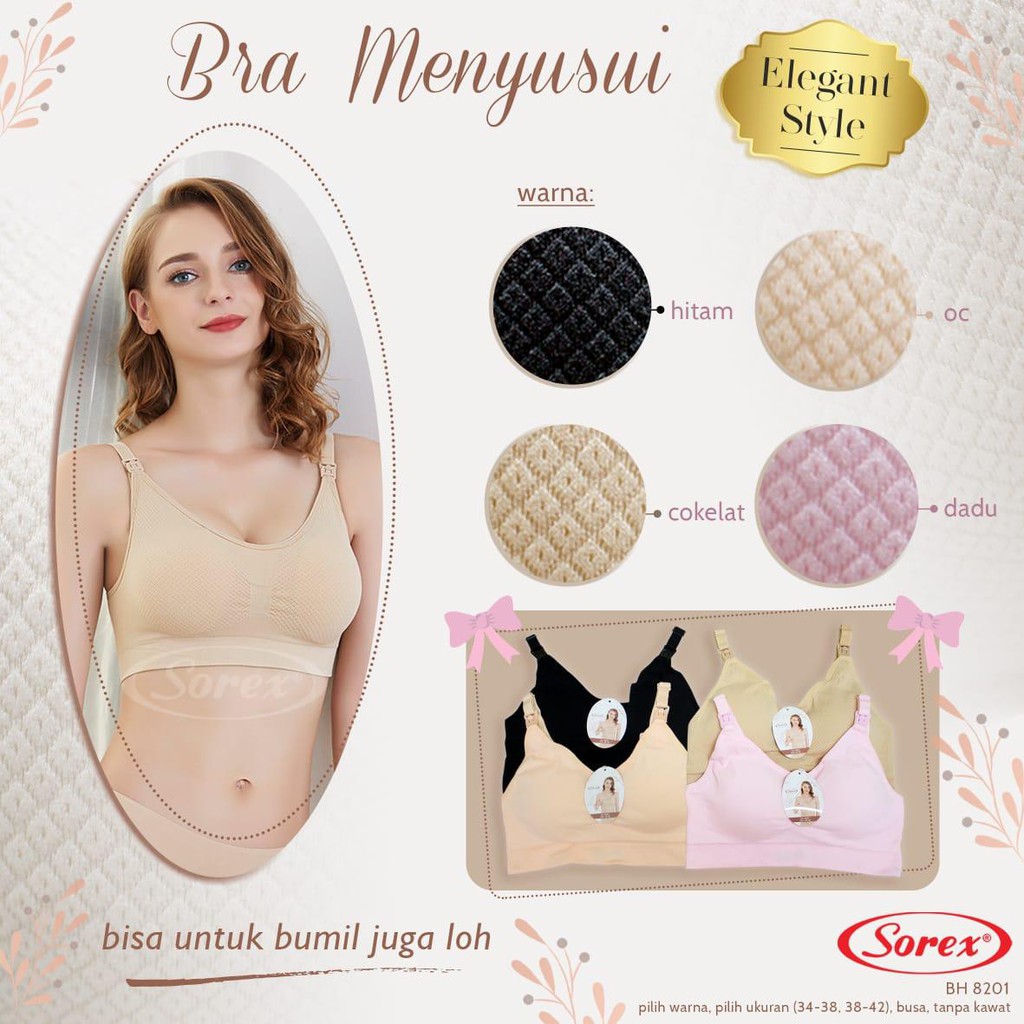 BH BRA MENYUSUI MATERNITY BRA SOREX 8201 BEST SELLER // NURSING BRA PREMIUM