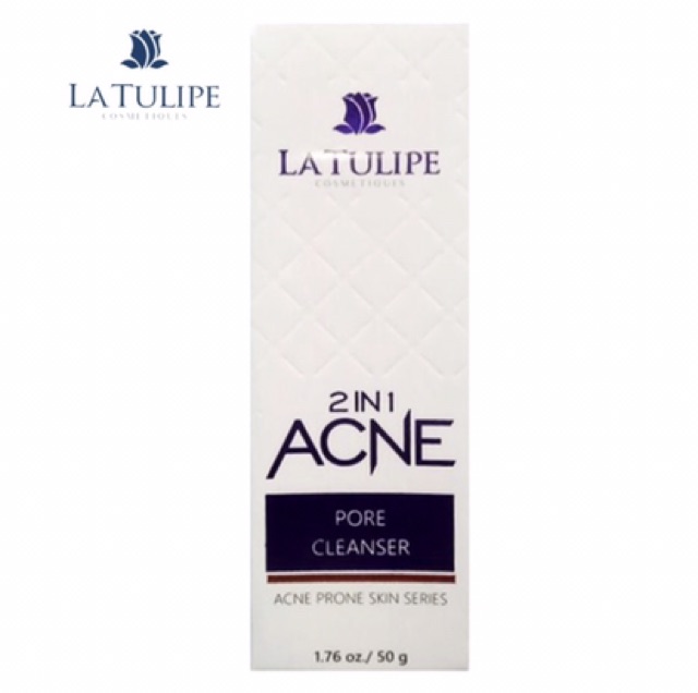 La Tulipe 2 in 1 acne pore cleanser