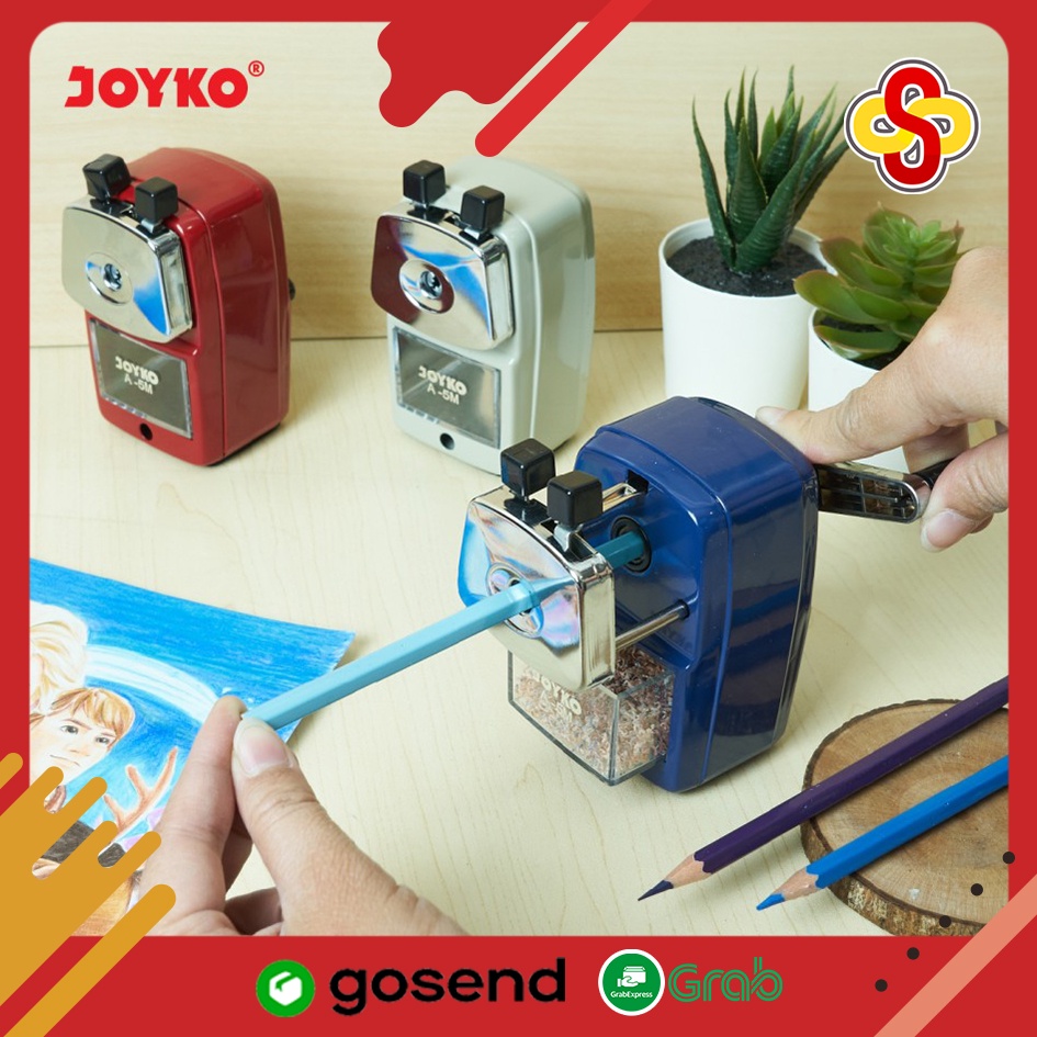 Rautan Pensil / Sharpener / Serutan Putar Joyko A-5M