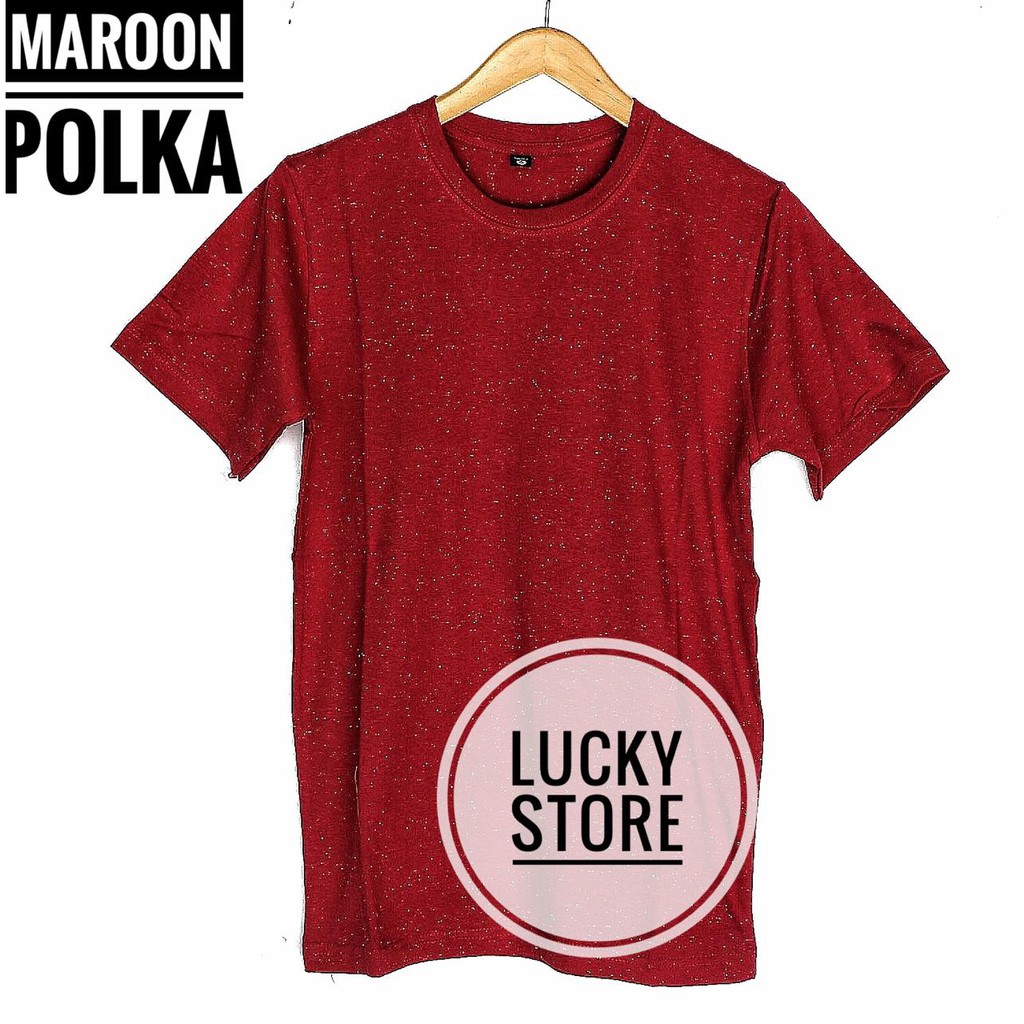 Kaos Polos Merah Maroon Cotton Combed 30s Reaktive Unisex Kaos