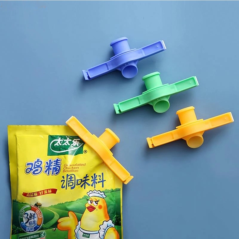 Hot Sale/Klip Penyegelan Kreatif Dapat Digunakan Kembali/Penyimpanan Makanan Snack Sealing Bag Clips/Sealer Clamp Dengan Tutup Aksesoris Dapur