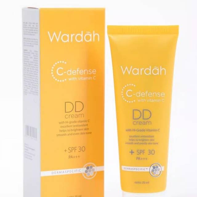 Wardah c-defense dd cream 20 ml / alas bedak / foundation wardah / cream wajah
