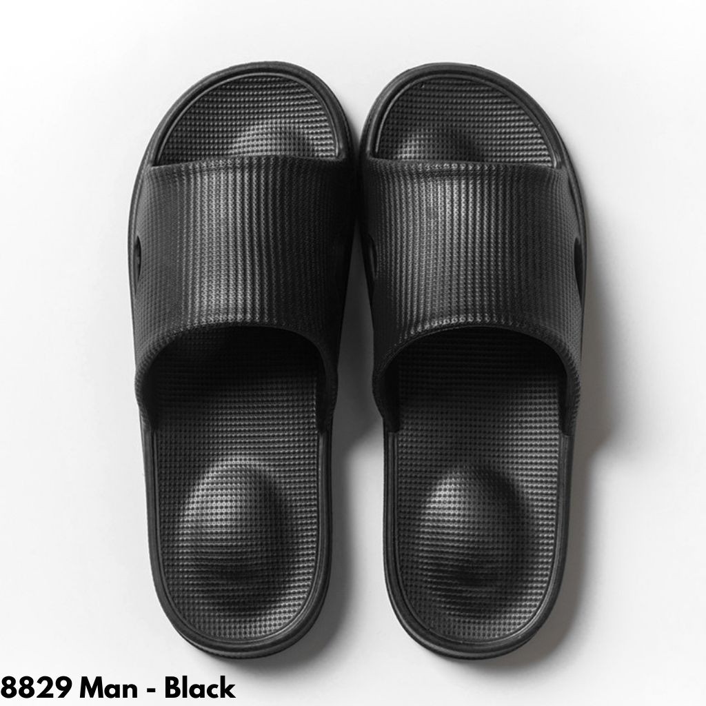 SANDAL SLIPPER WANITA RUMAH DAPUR TOILET IMPORT RUBBER KARET ANTI SLIP 8829