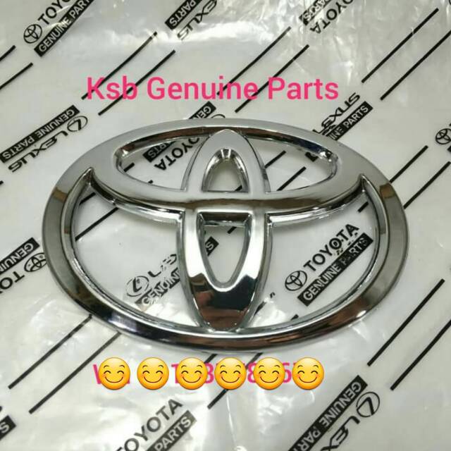 Emblem Logo Depan Toyota Calya Chrome Pengganti Garuda Model Ganti PNP