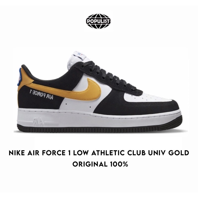 Nike Air Force 1 Low Athletic Club University Gold 100% Original Resmi