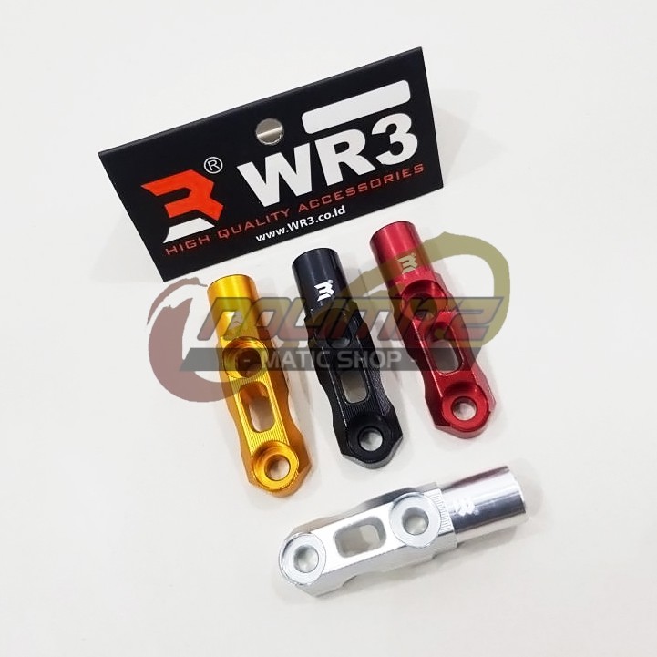 Breket Dudukan Mirror Holder Lubang Baut Spion Stang WR3 Universal