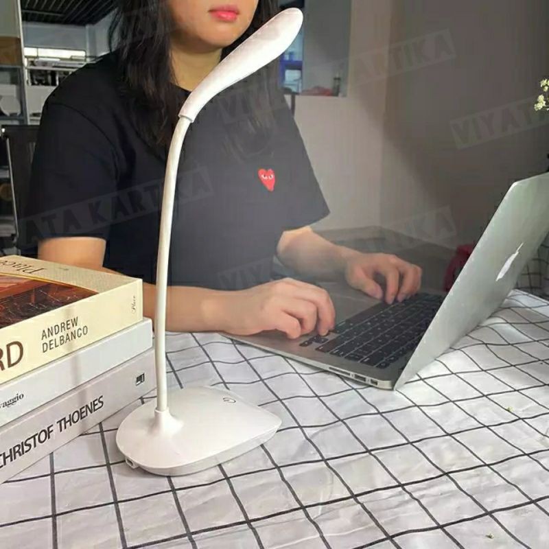 lampu belajar model sentuh elastis 360 derajat penerang kamar led  serbaguna terang banget