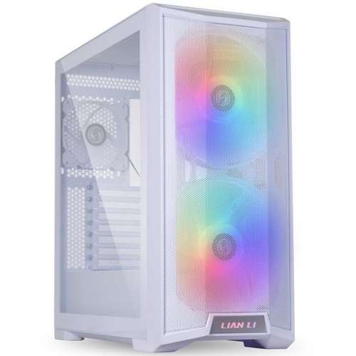 Casing LIAN LI LANCOOL 215 WHITE - SIDE TEMPERED GLASS