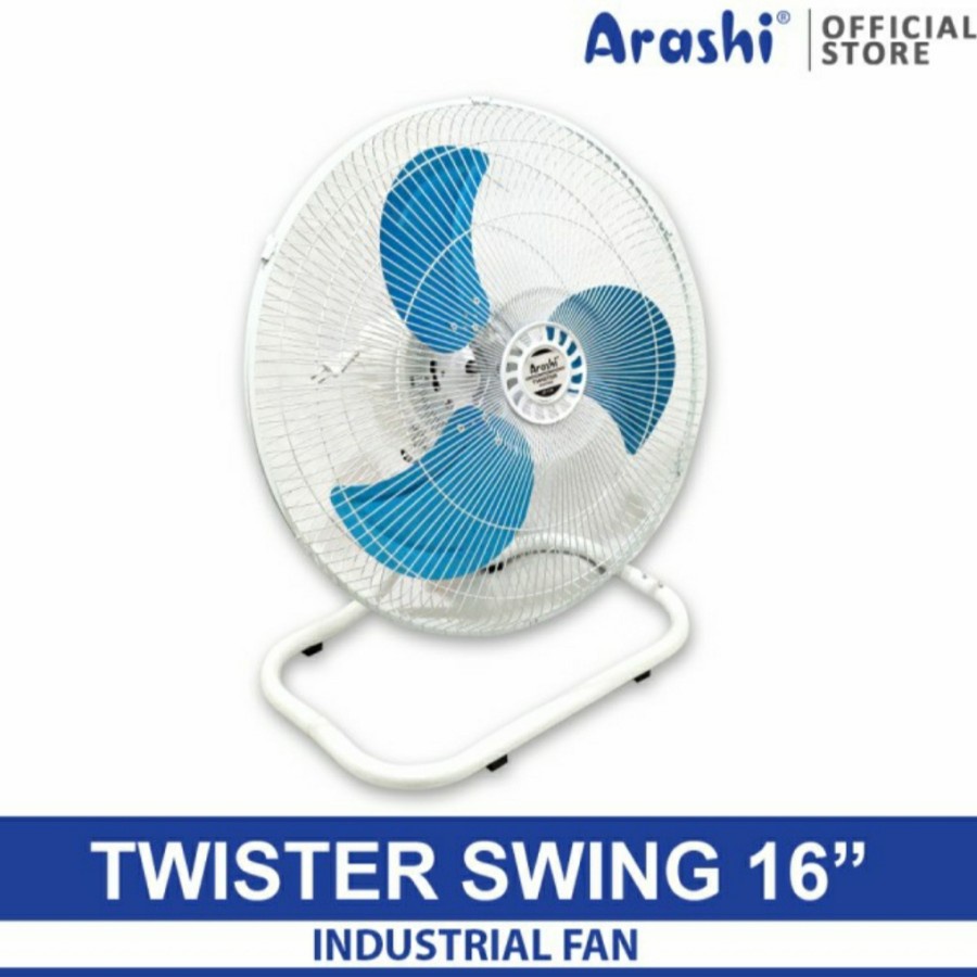 Arashi Twister Swing 16&quot; Kipas Angin Lantai 2 in 1 / Floor Fan / Desk Fan