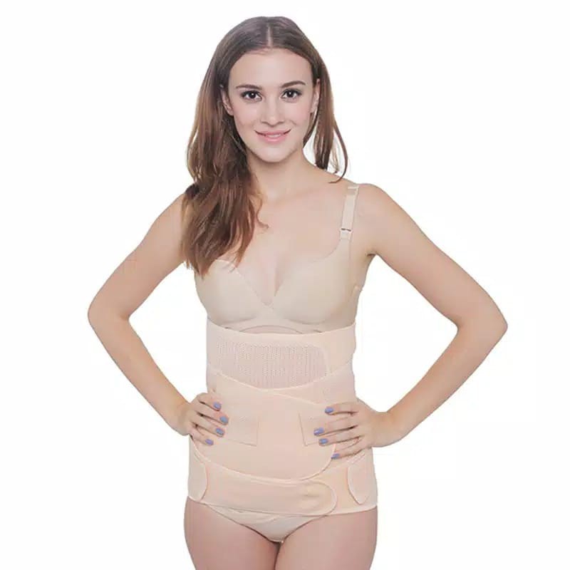 MOOIMOM C7777F 3in1 Postnatal Recovery Breathable Corset Pelangsing Pasca Melahirkan