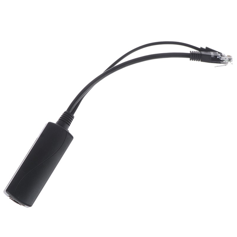 (Ele) Splitter Poe Usb 48v Ke 5v Power Over Ethernet 802.3af Warna Putih Untuk Raspberry