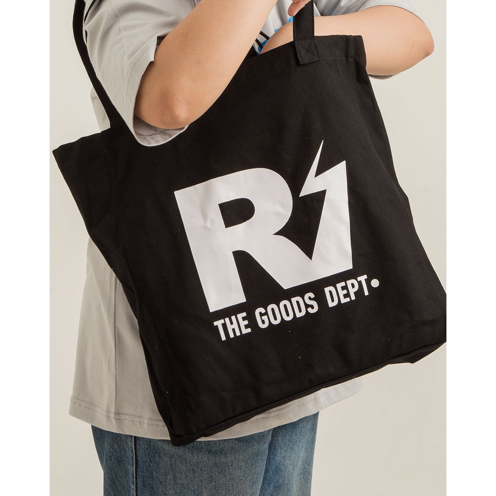 The Goods Dept x Ripple - THUNDER R BLACK TOTE BAG