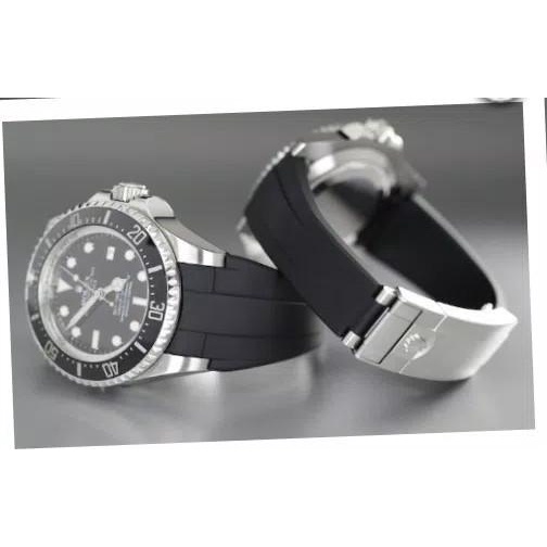 Strap Rubber | Tali Karet Rolex Deep Sea + Buckle 21Mm