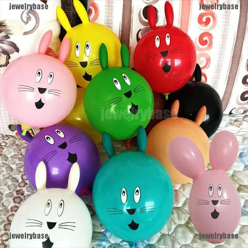 10pcs Balon latex Bentuk Kelinci Ukuran 12 inch Untuk Mainan Anak