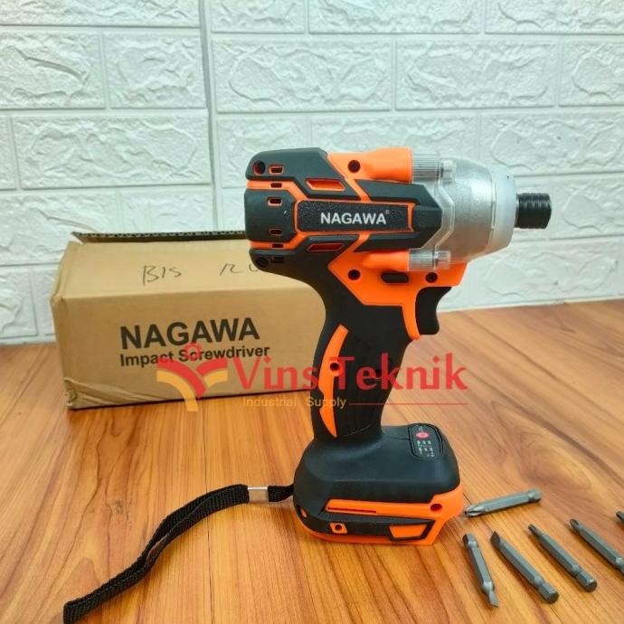 UNIT ONLY cordless screw driver mesin bor obeng baterai NAGAWA BIS12U