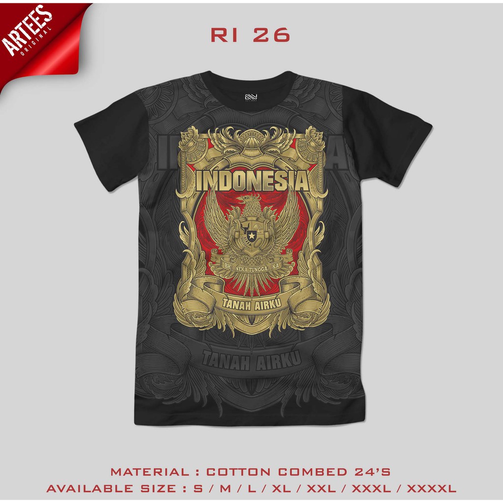 KAOS INDONESIA  PRIA RI-26 ARTEES 2021