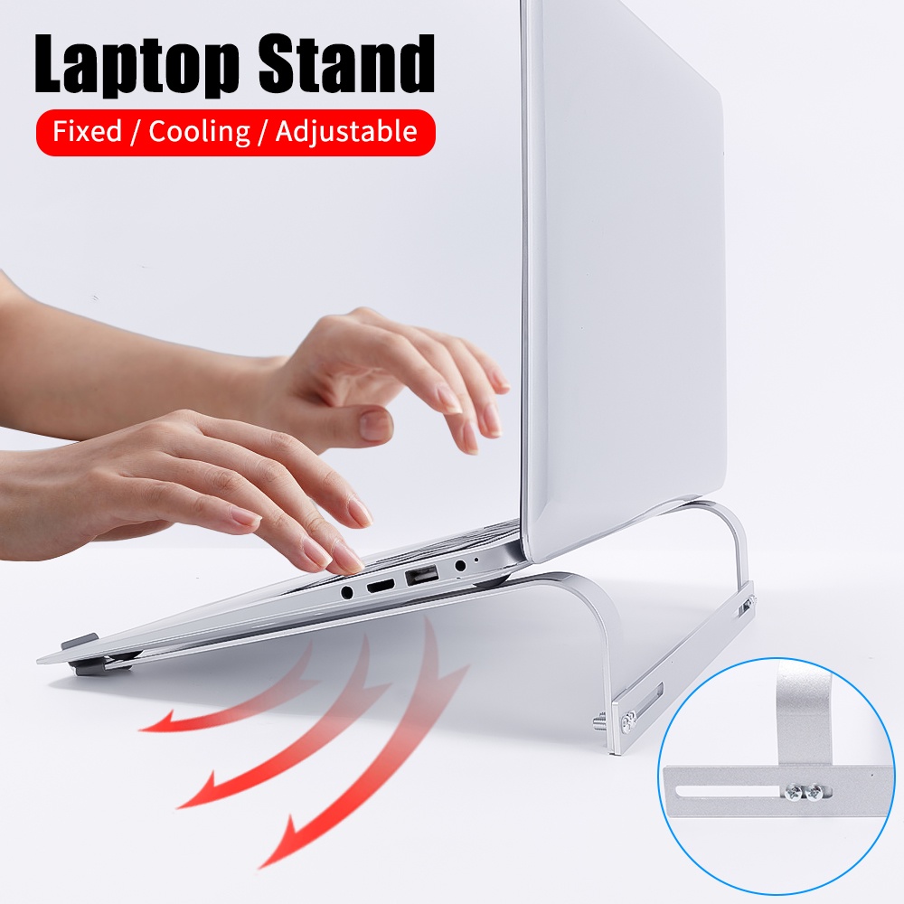 Stand Holder Laptop Universal Bahan Aluminum Alloy Anti slip