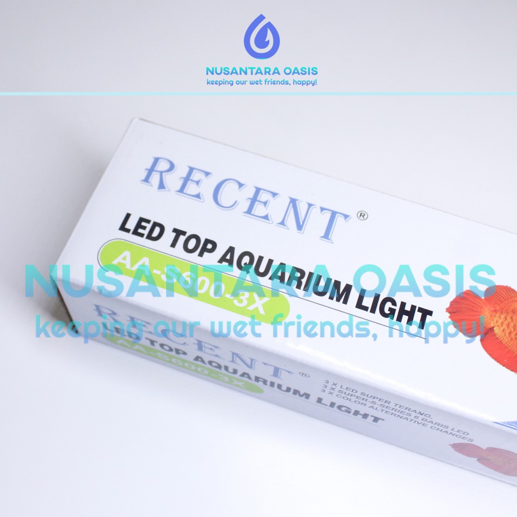 LAMPU LED RECENT AA S600 3 MODE S-600 34W 50-65 CM AQUARIUM AQUASCAPE