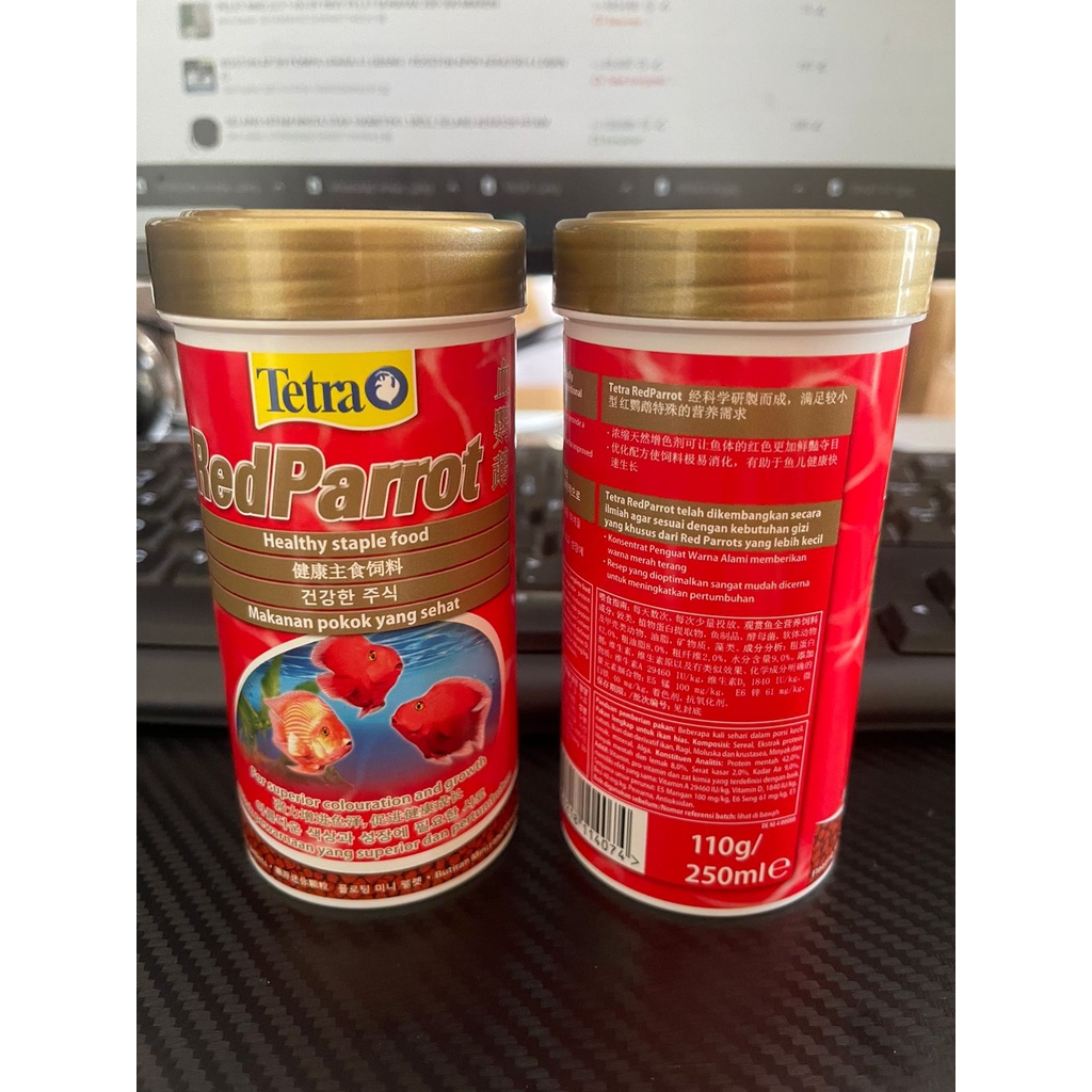 TETRA RED PARROT 110gr / 250ML MAKANAN PAROT MADE IN GERMANY
