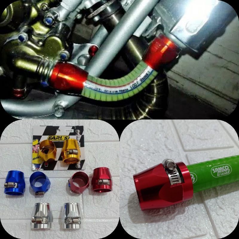 Kleman Selang Radiator Samco Warna Cnc Universal Semua Motor Harga Satuan/1Pcs