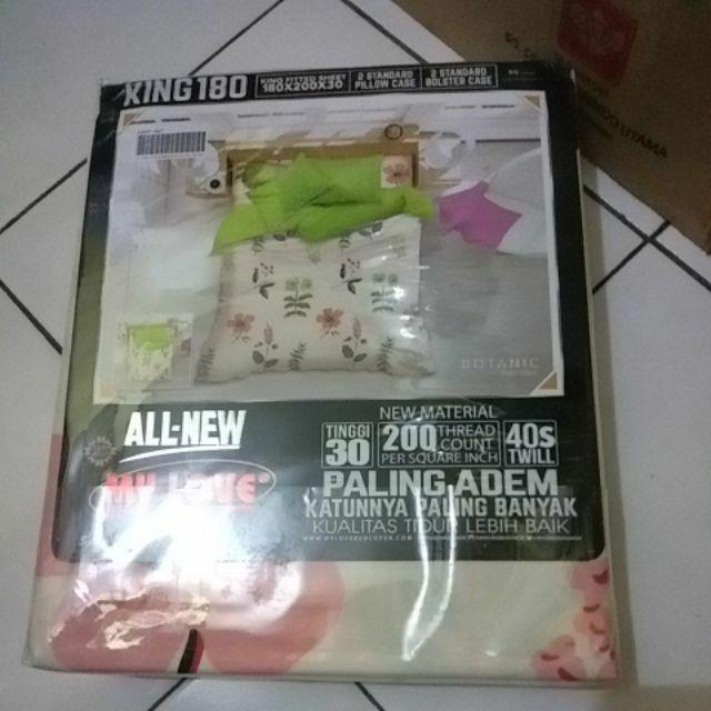 Sprei My Love King 180 Cm X 200 Cm Corak Botanic