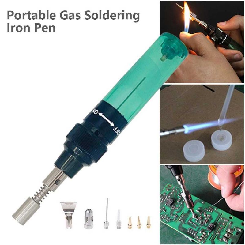 Set Solder Las Patri Portable Iron Pen Gas Butane Torch 1300C