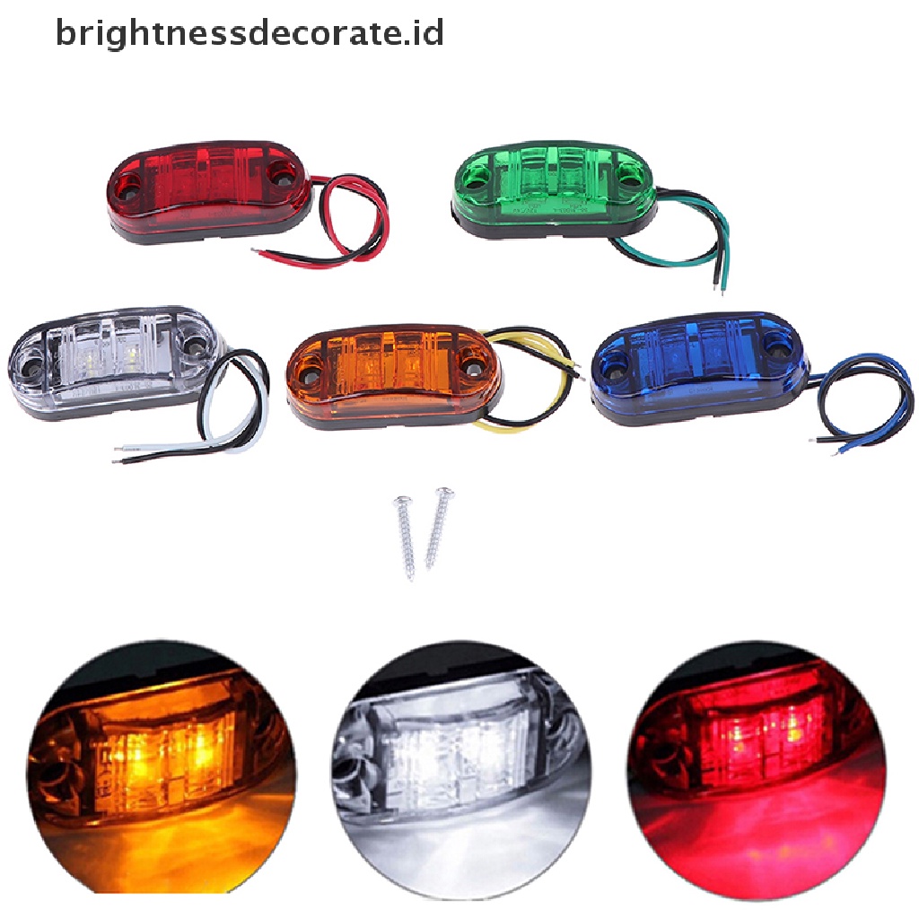 [birth] 1Pc 2LED Side Marker Clearance Light Lamp Car Truck Trailer Caravan Lamp [ID]