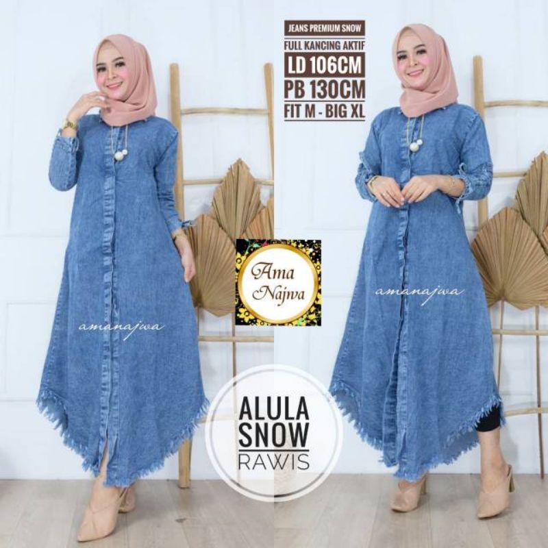 ALULA SNOW TUNIK ATASAN JEANS