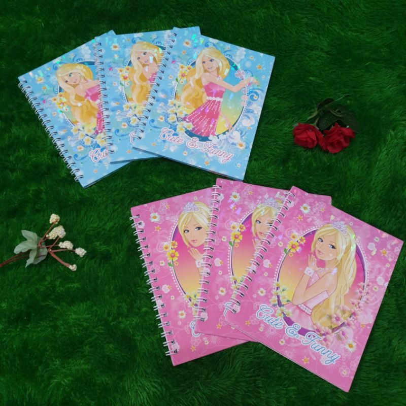 

Buku Diary Catatan Spiral A5 Barbie