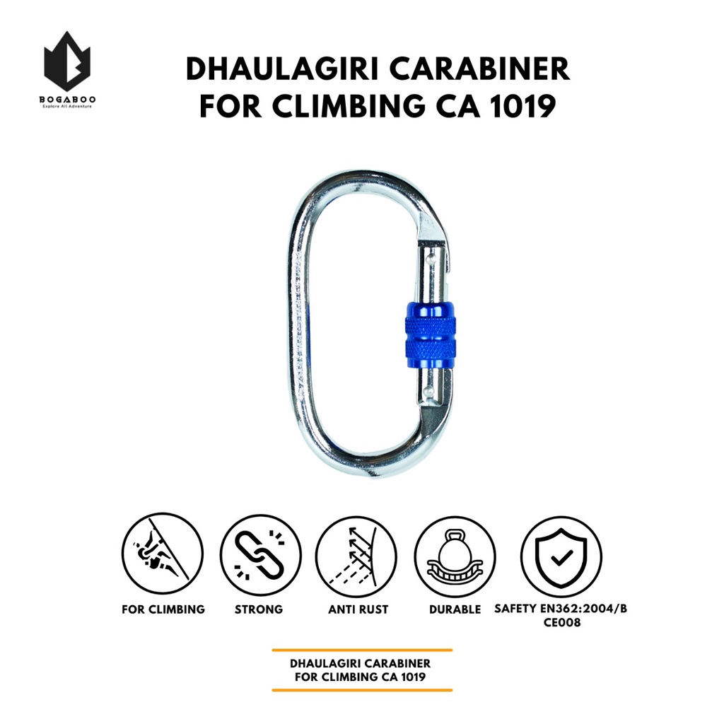 DHAULAGIRI KARABINER CLIMBING CA 1019 - KARABINER DHAULAGIRI - KARABINER PANJAT - CARABINER