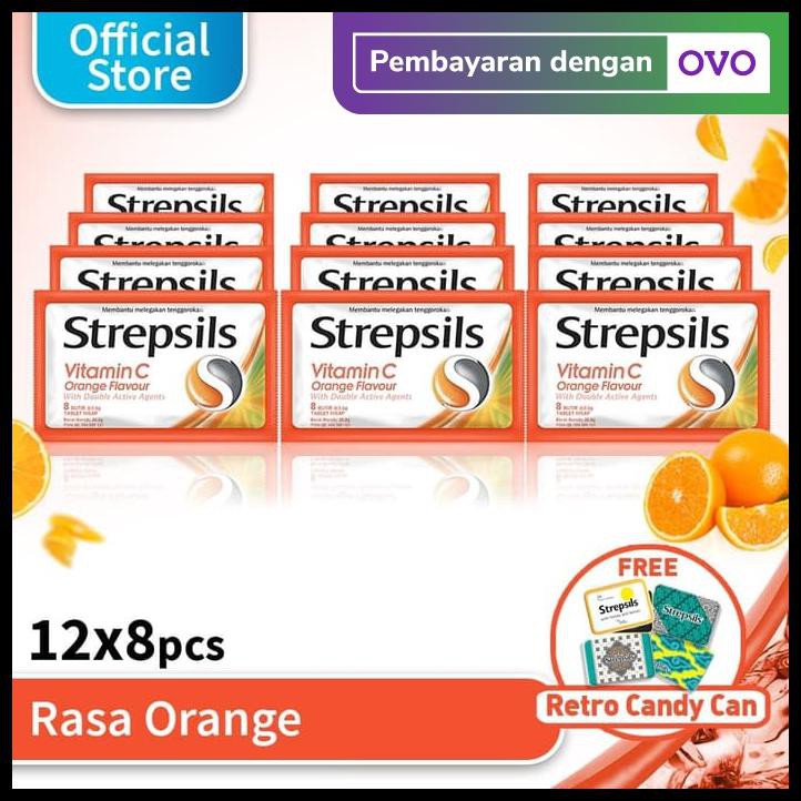 

Ready - Strepsils Vitamin C 12X8 Free Kaleng Permen Strepsils