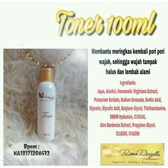 TONER Rinna Diazella Original | Eceran Toner Rinna Diazella (RD)
