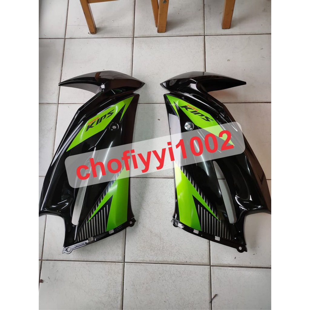 Fairing Ninja RR New Lis hijau metalik 2014 original Kawasaki