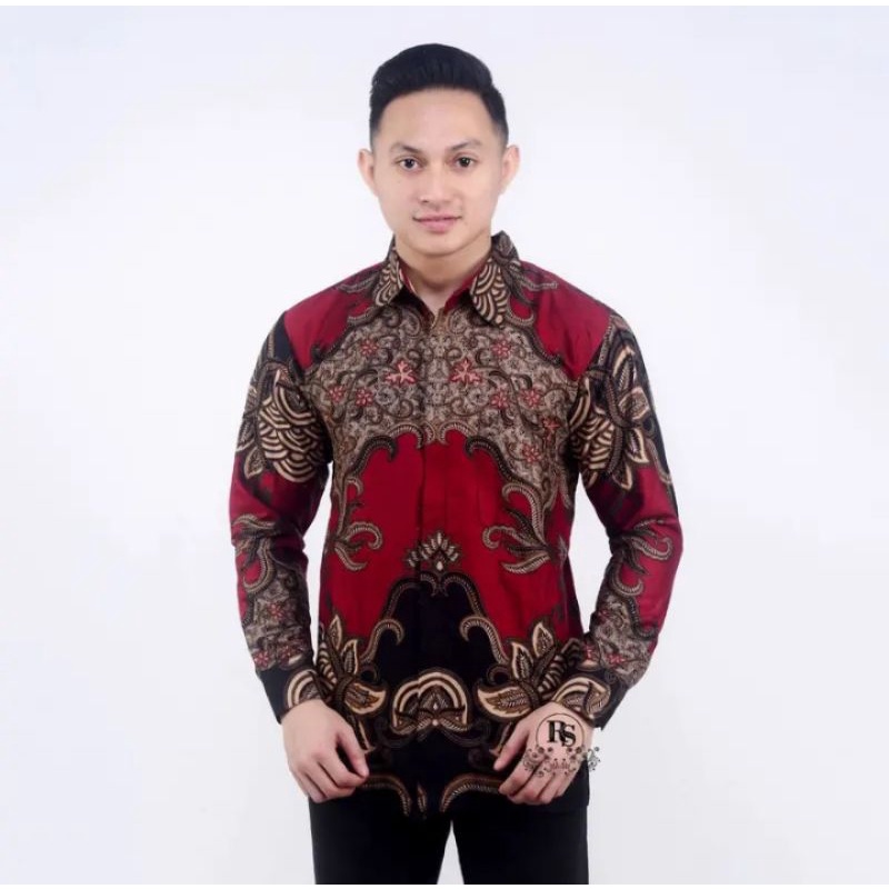 Batik Pria Lengan Panjang/ BAJU BATIK DEWASA