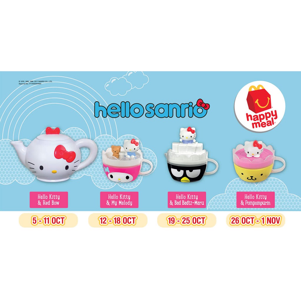 Happy Meal Hello Sanrio 2017 / set
