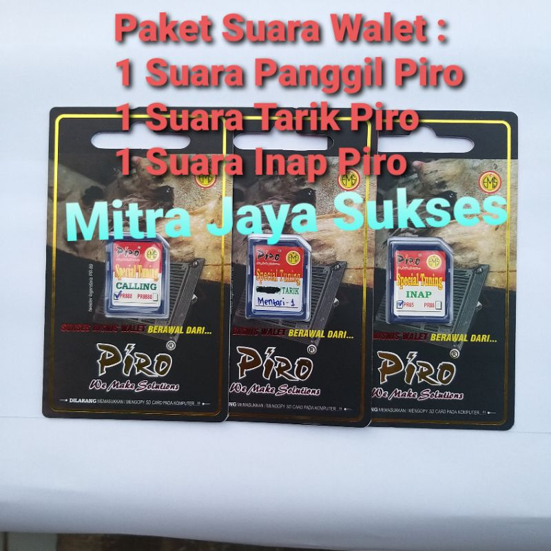 Paket Suara Walet Piro Suara Panggil Suara Tarik dan Suara Inap Walet