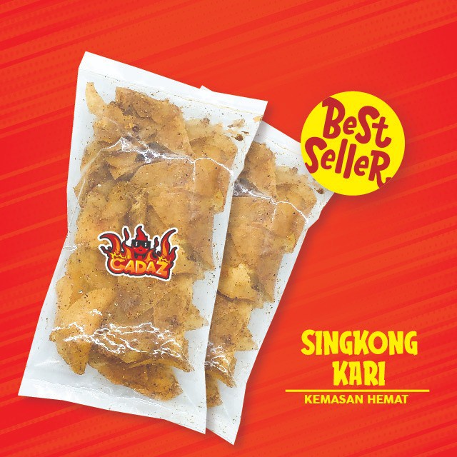 Jual Keripik Singkong Kari Pedas Kemasan Hemat Beli 10 Gratis 1 Odod