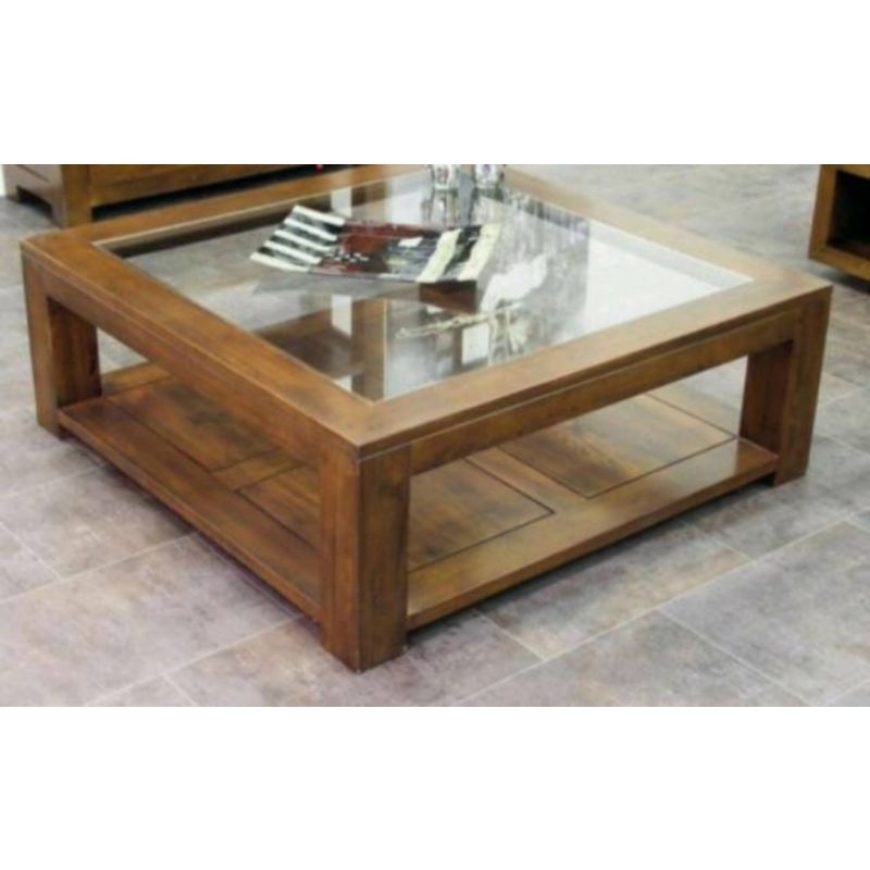 meja tamu jati || meja 80x80