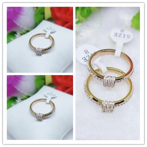 Cincin Titanium Permata Prthiasan Fashion 0021.0022