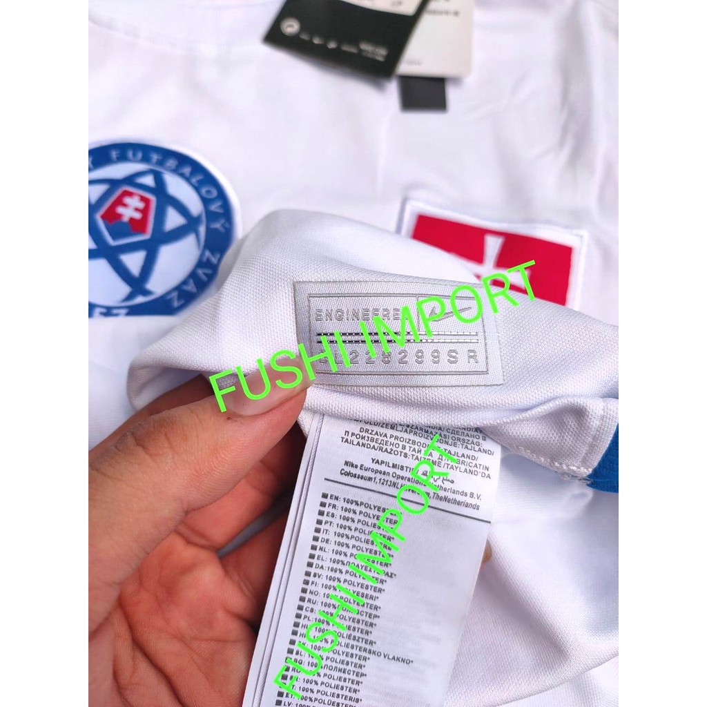 HQ JERSEY BOLA SLOVAKIA AWAY PUTIH EURO CUP 2021 GO HIGH QUALITY IMPORT