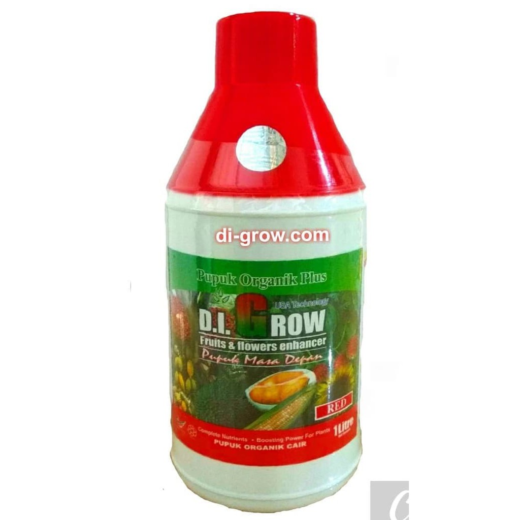 PUPUK ORGANIK DIGROW MERAH 1lt / PUPUK CAIR ORGANIK DI GROW