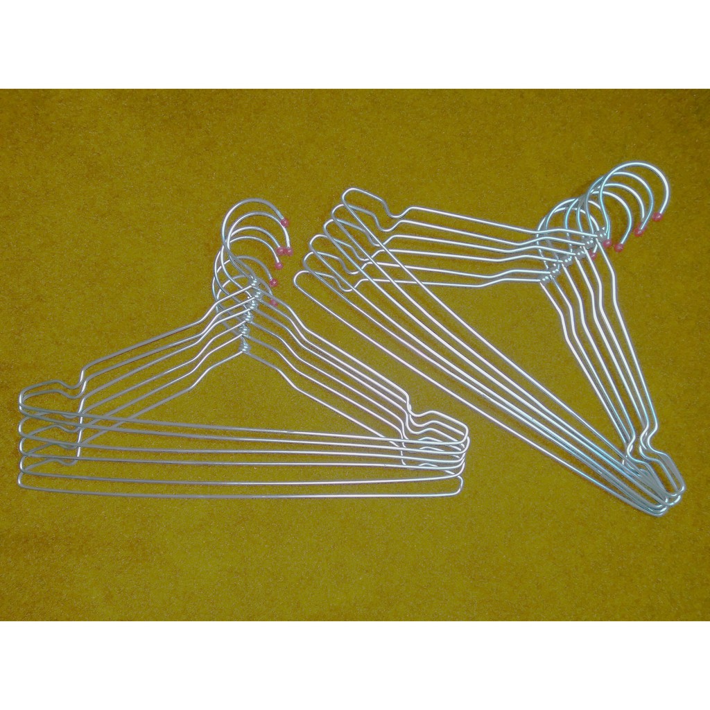 Hanger Baju / Hanger Besi Putih Grosir Gantungan Baju Murah 15 inch