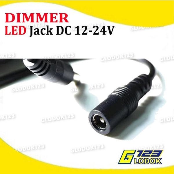 Dimmer Switch Peredup Lampu LED Strip DC Plug Jack 12V 24V 2A 2 Ampere