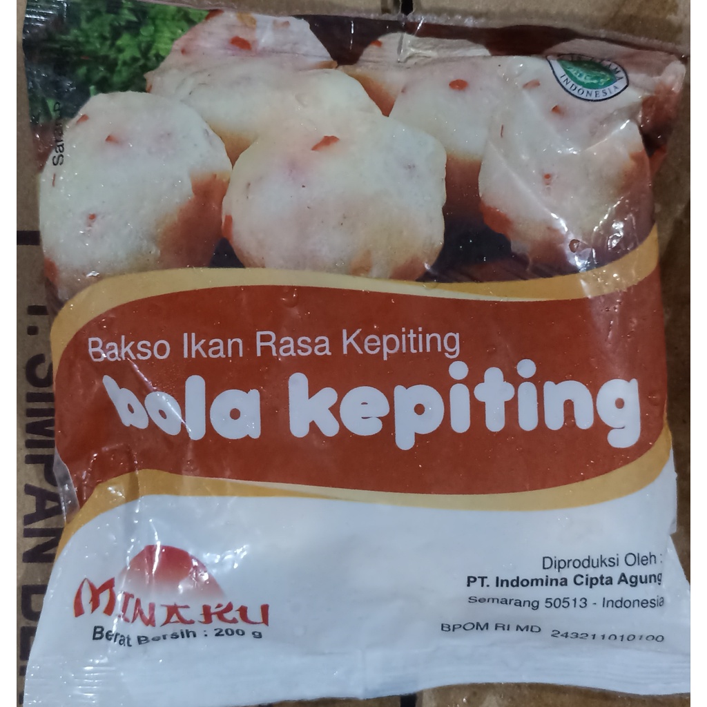 

Minaku Bola Kepiting 200gram