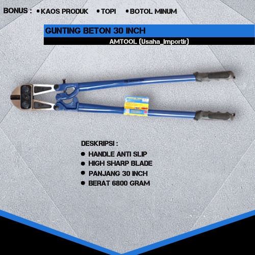 Gunting Beton 30 Inch Amtool Original Gunting Beton Duduk Pemotong Rantai Kawat Bolt Cutter Gunting 