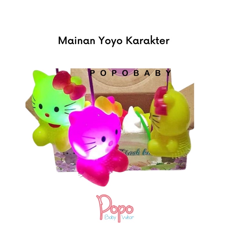 Mainan Yoyo Karet Karakter ( hello kitty )