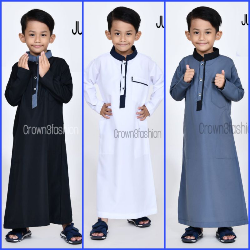 Jubah Anak Islami Katun Arab Terbaru • Bisa cod