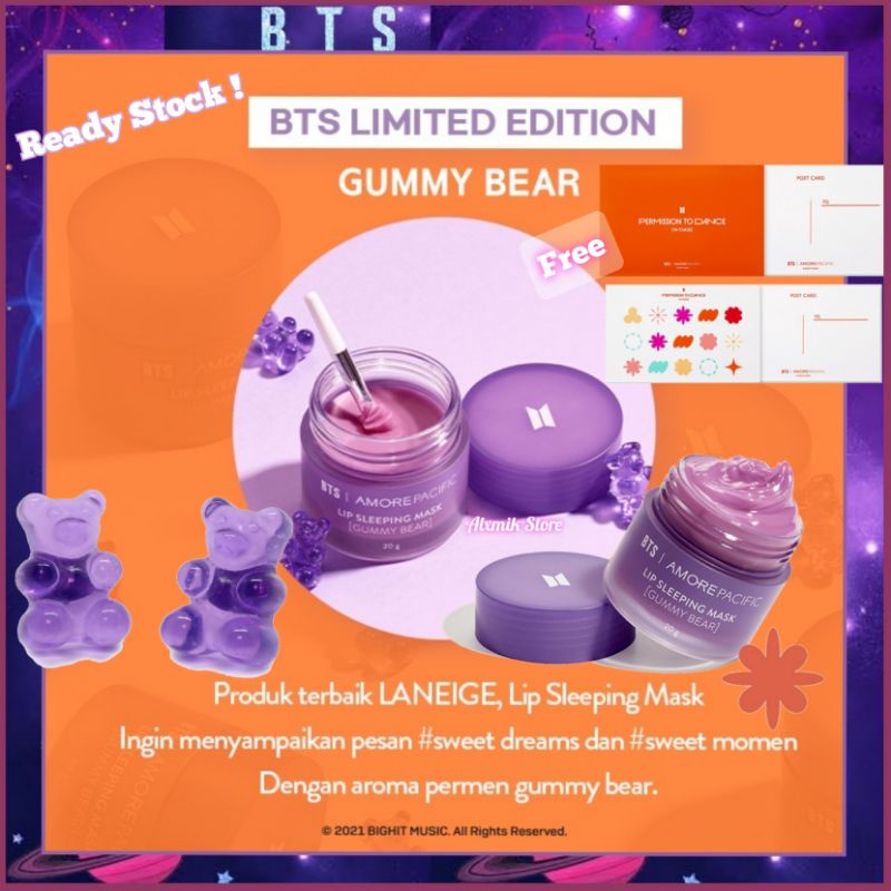 Jual Langsung Kirim Laneige Lip Sleeping Mask BTS Limited Edition 20g