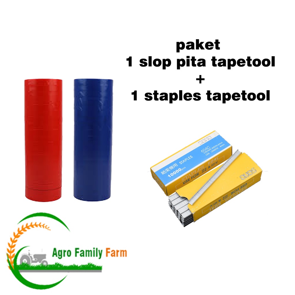 Pita Tapetool 1 Slop + 1 Box Isi Staples Tapetool